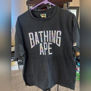 Black Short Sleeve Tee with Bold Logo